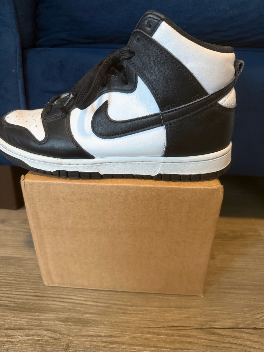 Nike Dunk High Retro "Panda" Black White - 8.5